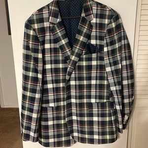 Mens plaid sport coat
